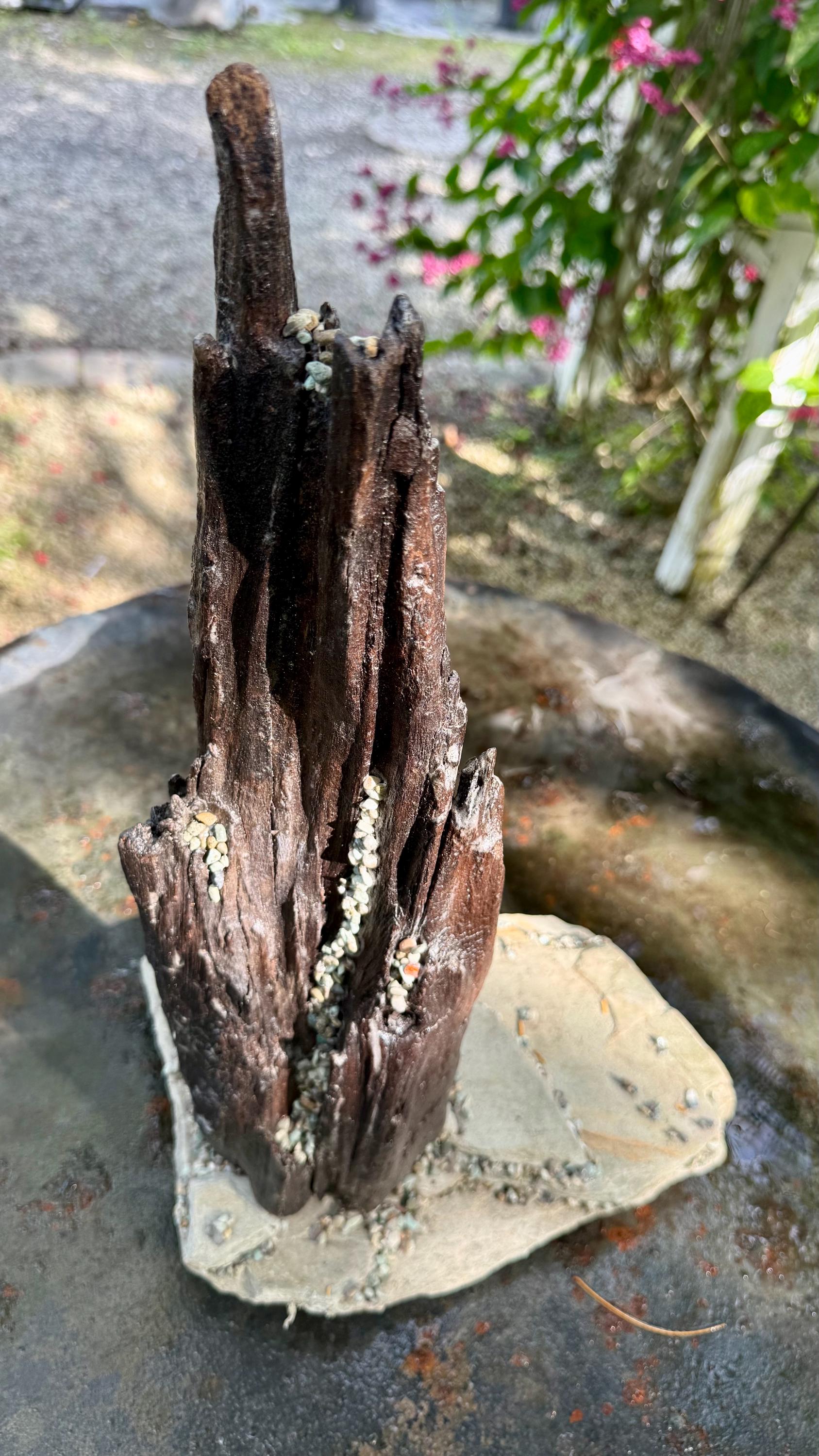 Natural Stone and Wood Garden Sculptures – Handcrafted Outdoor & Indoor Art